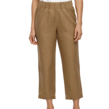 Banana Republic Women's Tapered Crop Pant, Tan, Small