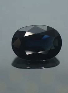 .853ct Natural Dark Blue Sapphire Oval Cut Loose Gemstone