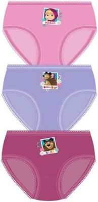 Mädchen Mascha und der Bär Slips 3er Pack Slips Unterwäsche Alter 1,5-5 Jahre