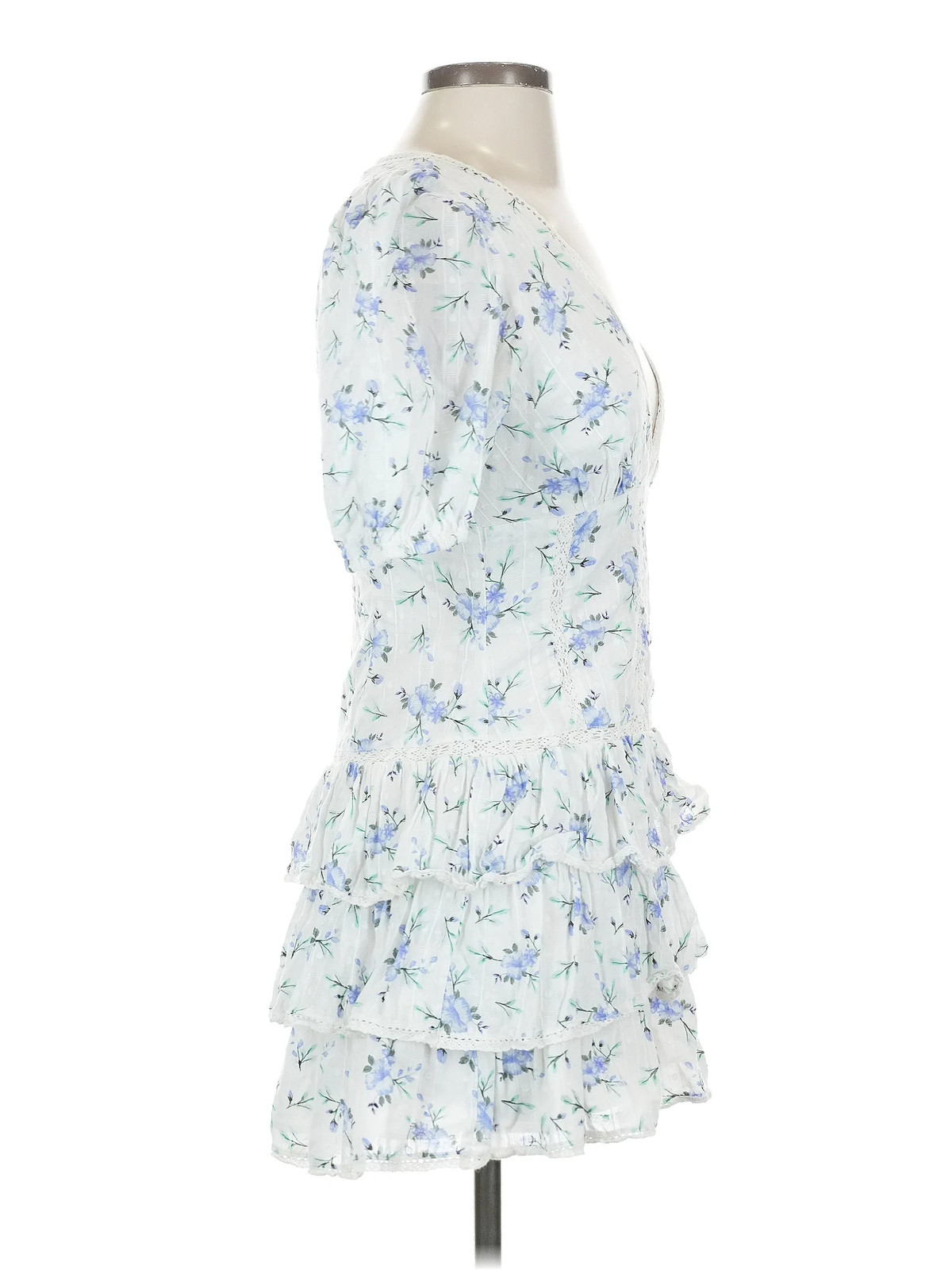 Zara Women Blue Cocktail Dress S thumbnail 3