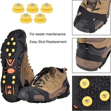 10Studs Ice Climbing Crampons Snow Grips Anti Slip Shoe Boot Cleats Spikes Sport