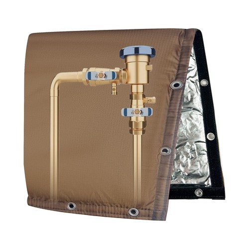 Backflow Preventer Insulated Cover 6-Layer 24"Wx24"H Pipe Insulation Freeze - Picture 1 of 6