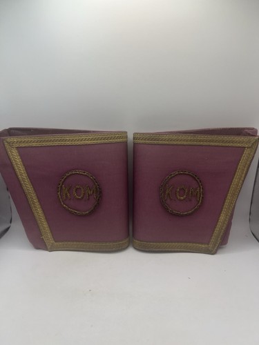 ROAB Masonic The Knight Order Of Merit Vintage Gauntlets Cuffs