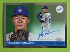 2026 Topps Chrome Black Yoshinobu Yamamoto Ivory Autographs (Raw)