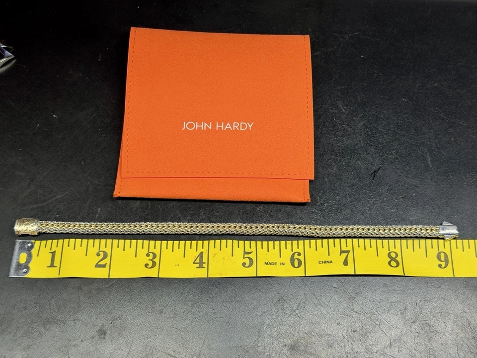 Pulsera John Hardy Icon, reversible, oro, plata de ley, 5 mm, precio de venta sugerido por el fabricante 2700 USD Foto 3 de 4