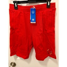 NWT Adidas Originals Boys Shorts Large Red
