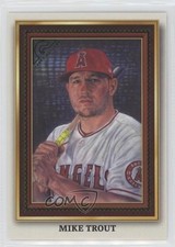 2022 Topps Gallery Portrait Gallery Green 228/250 Mike Trout #PG-2 7ba