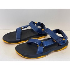 Teva Hurricane Youth Sz 5 Athletic Sport Sandal Hook  Loop Strap Navy