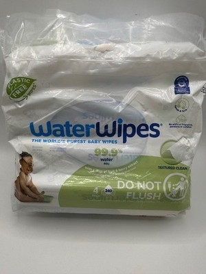 WaterWipes Baby Wipes 99.9% Water 4 Pack 240 Count Sensitive Skin NEW