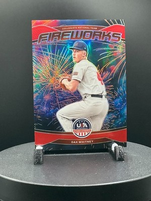 2026 Panini Stars & Stripes Prizm Dax Whitney Fireworks RARE RED PRIZM 161/199