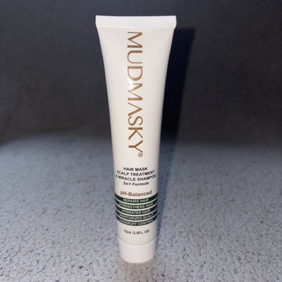 Mudmasky hair mask scalp treatment & miracle shampoo size 2.5oz new no box