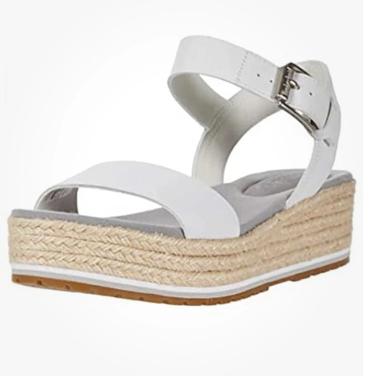 Sandali donna Timberland Santorini Sun cinturino alla caviglia pelle bianca misura 8 5