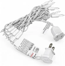 10 Bulbs Mini Christmas Lights String Warm White Vintage Short Strand String Lig