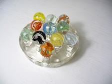  963 Vitro Agate Co. Vintage Caged Cats Eye Marbles many colors and patterns