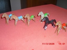 Playmobil   Indianer Pferde    für die Westernwelt,   6 Stück mit  Sattel