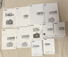 Lot Of Eleven Assorted Nikon Manuals
