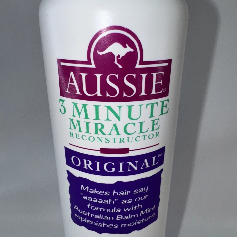 Original Aussie 3 Minute Miracle Reconstructor Cabello Normal a Seco 8 OZ Difícil de Encontrar Foto 2 de 4