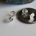 925 Sterling Silver Rose Filigree 6mm SMALL Dainty Stud Earrings Girls — photo 2
