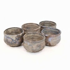 Hagiyaki Guanomi Sake Set Pottery Brown 4.5cm...