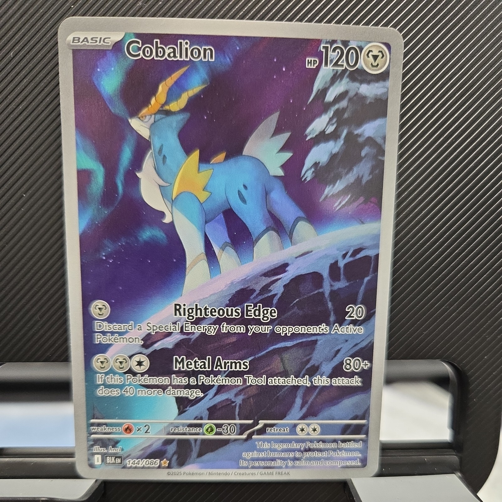 Pokémon Cards Cobalion 144/086 Illustration Rare Black Bolt - (NM)
