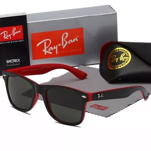 Gafas de sol Ray Ban rectangulares polarizadas marco negro bloqueo UV-Reino Unido - Imagen 12 de 31