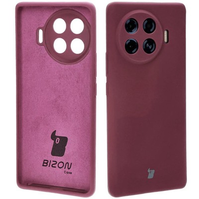 Handyhülle für Tecno Spark 20 Pro+ Bizon Case Cover Futeral Tasche Pflaumenfarbe