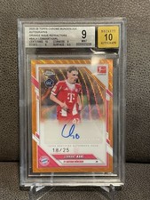 🔥Lennart Karl 2025-26 Topps Chrome Bundesliga RC Orange Wave Auto #18/25 BGS 9