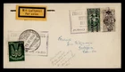 DR WHO 1928 ECUADOR OVPT MIXED FRANK GERMANY FDC? COMBO TO COLOMBIA A R41933