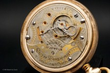 Seth Thomas Grade 182 18 Size 17 Jewel Two-Tone Movement Pocket Watch in GF Case