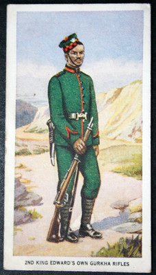 2ND KING EDWARD'S OWN GURKHA RIFLES Vintage 1939 Illustrated Card HF04MS