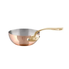Mauviel M'Heritage M'200 B Chef Pan With Brass Handle, 3.6-Qt