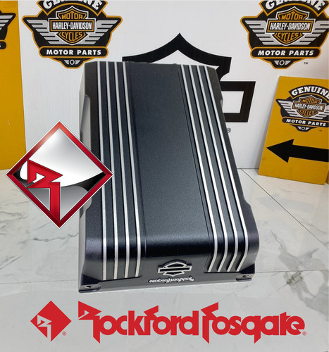 CVO OEM Harley Audio Powered Rockford Fosgate Amplifier 400W 4-Channel Amp