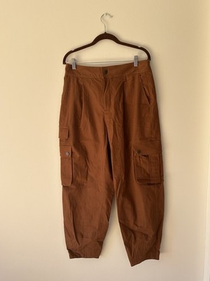 Alice + Olivia Camel Cargo Pants | Color: Brown | Size: 12