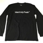Match My Freak Black Long Sleeve T-shirt Size X-LARGE