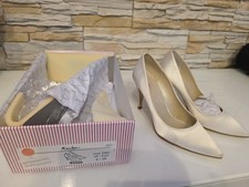 Rainbow Club Vivian Brautschuhe Hochzeit Satin Pumps Gr. 39 Ivory / Satin