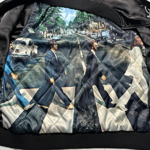 Hard Rock Cafe The Beatles Abbey Road London UK Bomber Jacket image 4