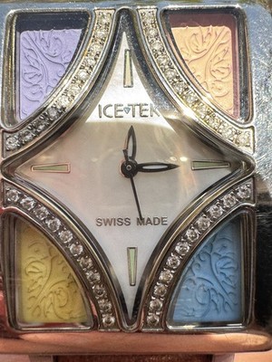 Ice Tek Diamond Quintempo Style Watch Vintage/Rare | eBay