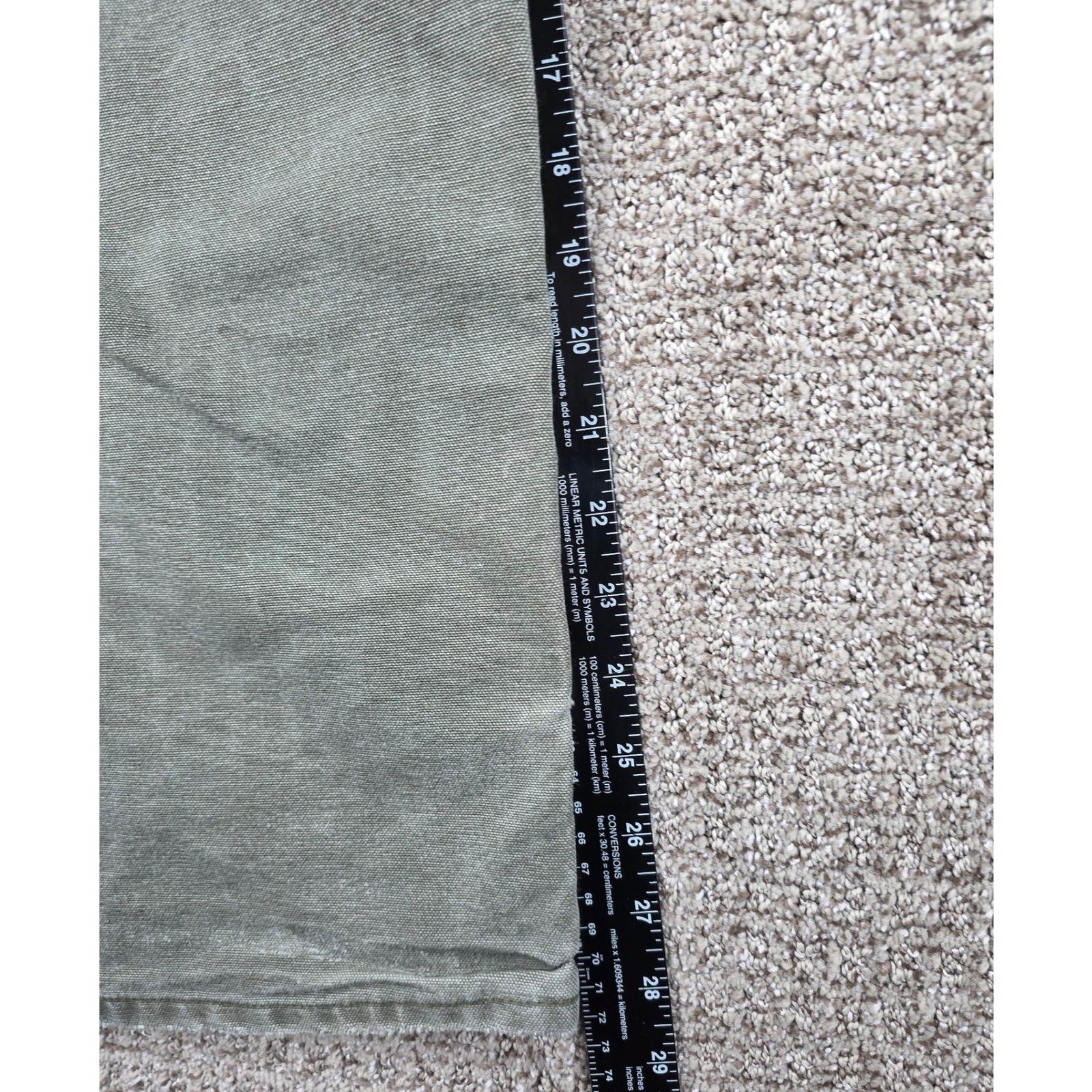 Carhartt B01 Mos Moss Green Double Knees Mens Pants Carpenter Canvas Distressed thumbnail 18