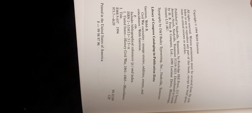 CIVIL WAR CURIOSITIES, By Webb Garrison, Strange Stories, Oddities, Events - Picture 2 of 5