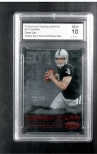 DEREK CARR 2014 SKYBOX RED SP /249 ROOKIE CARD #SKY8 PGA 10 GEM MINT RAIDERS