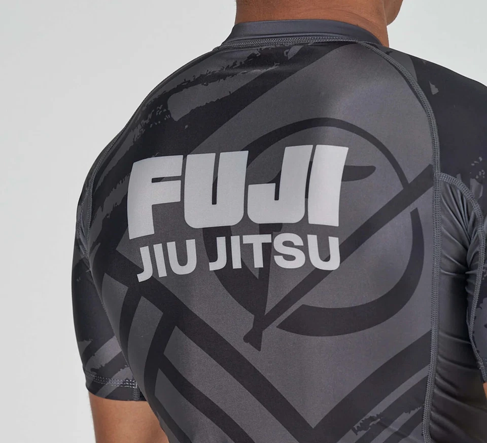 Protector antichoque Fuji Battle Flex Lite MMA BJJ Jiu Jitsu manga corta SS - negro Foto 3 de 4