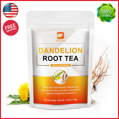 Dandelion Root Tea Bags Organic Tea Bags Support Liver Digestion Health 28Counts