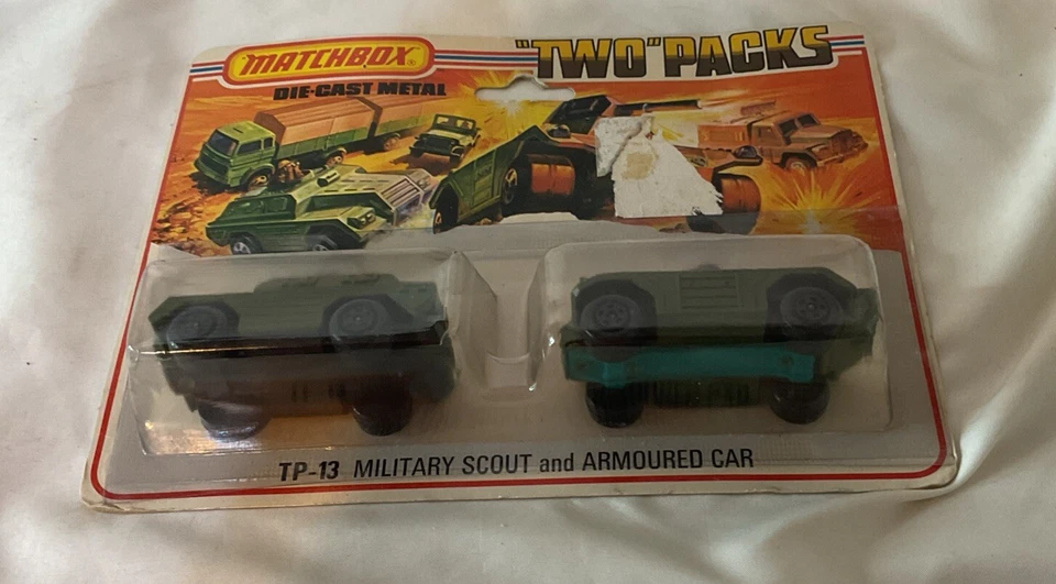 Matchbox Lesney Two Packs TP-13 Military Scout & Armoured Car Sealed VTG 1975 - Image 3 of 4
