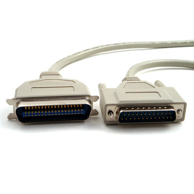 15 Ft IEEE 1284 DB25 Male to Centronics CN36 Male Parallel Printer / Data Cable
