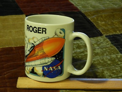 NASA Merch. ~ ''Roger That!'' (1995) USA Space Program ~ Coffee Mug ~ Ceramic Cup