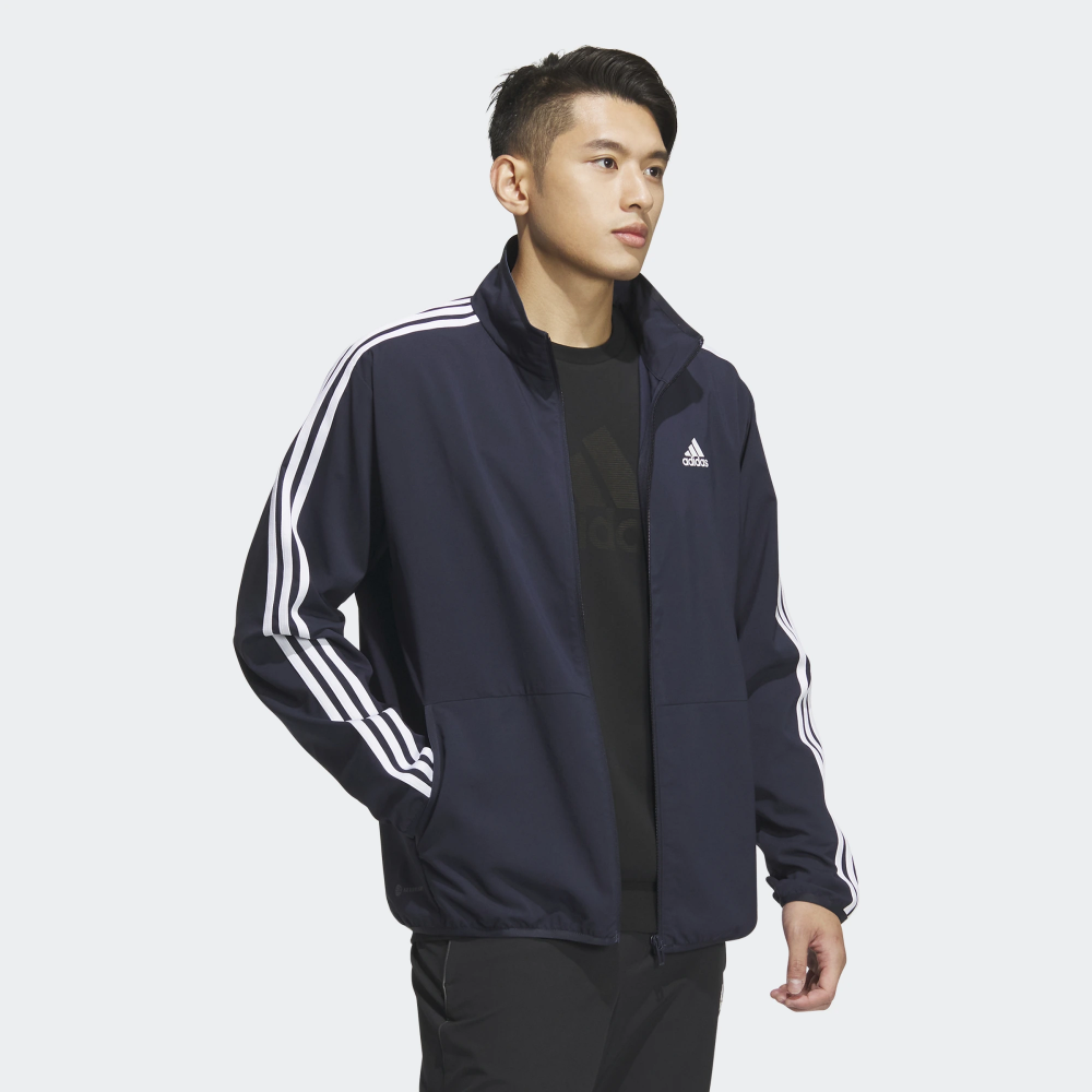 Adidas Original Mens 3S REGULAR FIT LIGHT WOVEN TRACK JACKET