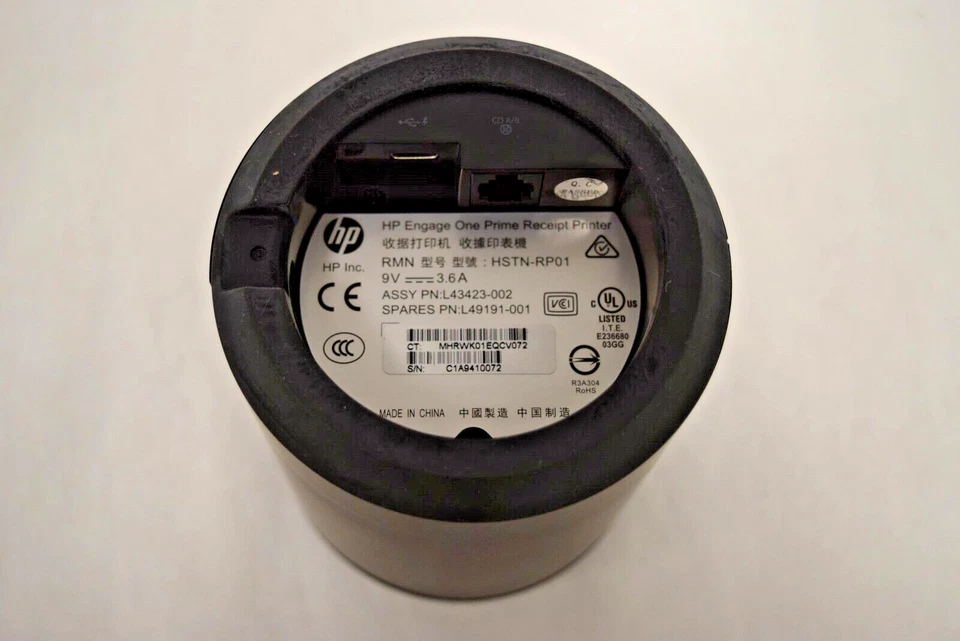 HP Engage One Prime Receipt Printer Black - 4VW55AT - Image 4 of 4