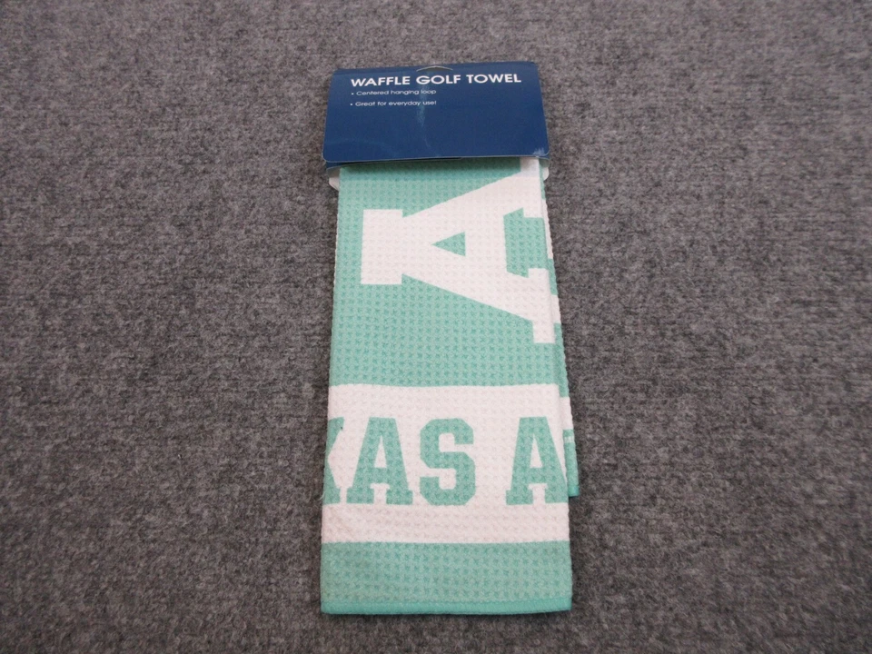 Toalla de golf Texas A&M Aggies verde blanca gofre universidad golf Wincraft Foto 2 de 4