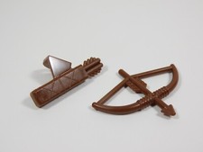 LEGO Reddish Brown Bow and Quiver Weapon Minifig R1
