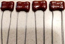 4 PCS VARIOUS Silver Mica Capacitors YOU CHOOSE THE VALUE  #5 LOT